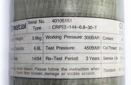  کپسول 6.8 لیتری کامپوزیت 